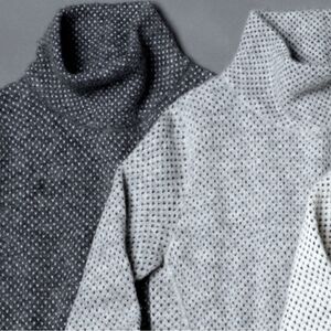 RedMaple Sportswear Alpaca & Pima Cotton Mock Neck